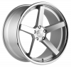 Llanta SPAC Wheels 5IVE 9.5 X 19" (5X120) ET20 PLATA BRILLANTE / ARO INOX.