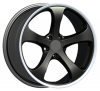 Llanta ADAPTABLE YSM-248 10.0 x 22" (5x130) ET47 NEGRO / PULIDO