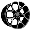 Llanta ADAPTABLE YSM-279 8.0 x 18" (5x110) ET42 NEGRO / PULIDO