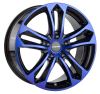 Llanta CARMANI 5 ARROW 7.5x17 (5x114.3) ET35 AZUL / PULIDO