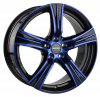 Llanta CARMANI 6 IMPACT 8.0x18 (5x114.3) ET35 AZUL / PULIDO