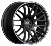 Llanta IMOLA M-SPEC 8.5x19 (5x100) ET37 NEGRO MATE / PULIDO