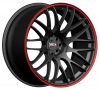 Llanta IMOLA M-SPEC 10.0x19 (5x114.3) ET22 NEGRO MATE / ROJO