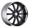 Llanta MANDRUS VELO 10.0x20 (5x112) ET53 NEGRO / ARO CROMADO