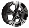 Llanta MIM ALBA EVO 6.5x16 (5x112) ET46 NEGRO / PULIDO