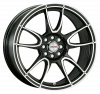 Llanta MOTEC NITRO 10.0x19 (5x130) ET40 NEGRO MATE / PULIDO