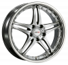 Llanta MOTEC PANTERA 9.5x18 (5x120) ET30 NEGRO / ARO EN ACERO INOXIDABLE