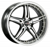Llanta MOTEC PANTERA 9.5x18 (5x100) ET25 NEGRO / PULIDO