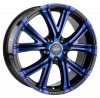 Llanta OXIGIN 15 VTWO 8.0x18 (4x98) ET30 AZUL / PULIDO