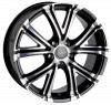 Llanta OXIGIN 15 VTWO 8.0x19 (5x115) ET45 NEGRO / PULIDO