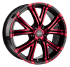 Llanta OXIGIN 15 VTWO 8.0x18 (4x108) ET18 ROJO / PULIDO