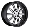 Llanta REDBOURNE MARQUES 9.5x20 (5x120) ET32 NEGRO / ARO PULIDO