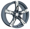 Llanta RS RS INOX CARBON 8.0x18 (5x100) ET35 CARBONO MATE / INOX