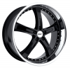 Llanta TSW JARAMA 9.5x19 (5x120) ET20 NEGRO / ARO PULIDO
