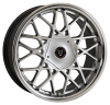 Llanta WOLFRACE Blitz SSL 8.0x18 (4x108) ET40 PLATA BRILLANTE / ARO EN ACERO INOXIDABLE