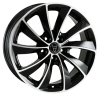 Llanta WOLFRACE Lugano 7.5x17 (5x100) ET36 NEGRO / PULIDO