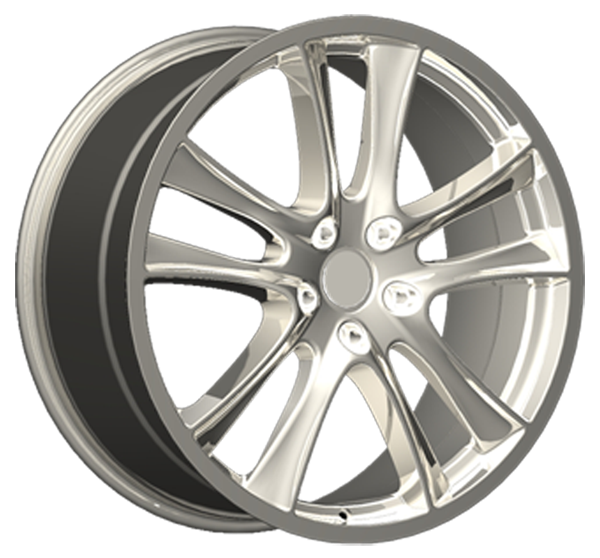 Llanta ADAPTABLE YSM-250 9.5 x 20" (5x130) ET50 PLATA BRILLANTE