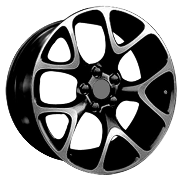 Llanta ADAPTABLE YSM-279 8.0 x 18" (5x110) ET42 NEGRO / PULIDO