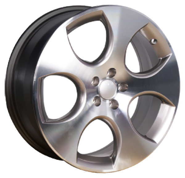 Jante ADAPTABLE YSM-281 / VW & Audi 7.5 x 18" (5x112) ET35 NOIR / POLI