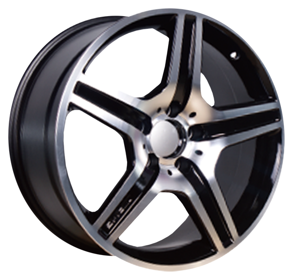 Jante ADAPTABLE YSM-450 8.0 x 17" (5x112) ET35 NOIR / POLI