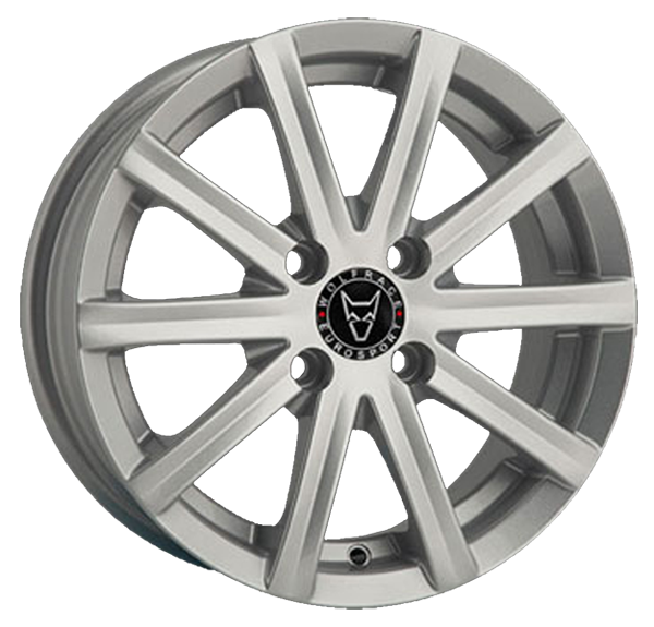 Llanta WOLFRACE Baretta E.U 5.5 X 13" (4X108) ET25 PLATA