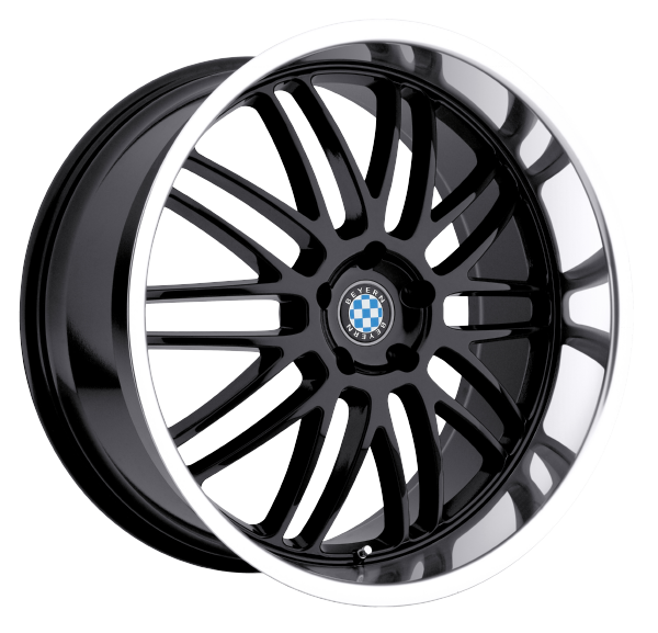 Llanta BEYERN BEYMESH 7.0x17 (4x100) ET57 NEGRO / ARO PULIDO