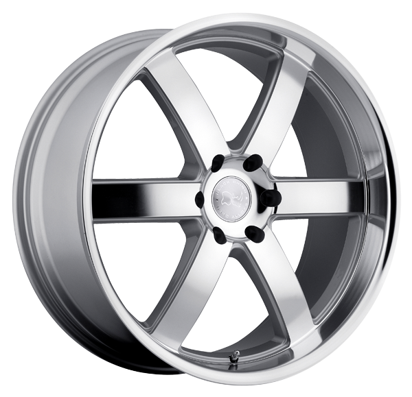 Llanta BLACK RHINO PONDORA 8.5 X 20" (6X139.7) ET30 PLATA / FRENTE PULIDO