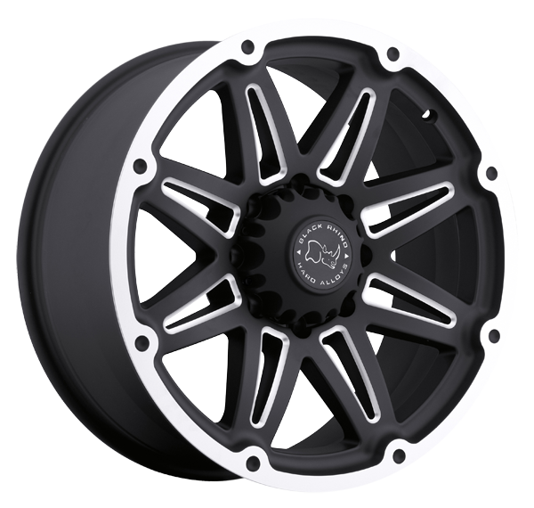 Llanta BLACK RHINO SLIDE 9.0 X 18" (5X127) ET-12 NEGRO MATE