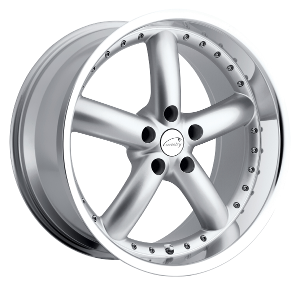 Llanta COVENTRY HORNET 8,5x20 (5x108) ET42 PLATA / ARO PULIDO