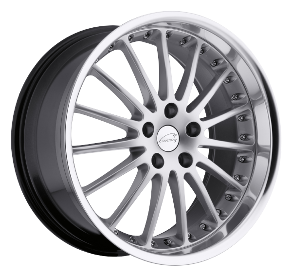 Llanta COVENTRY WHITLEY 10.0x20 (5x108) ET25 PLATA BRILLANTE  / ARO PULIDO