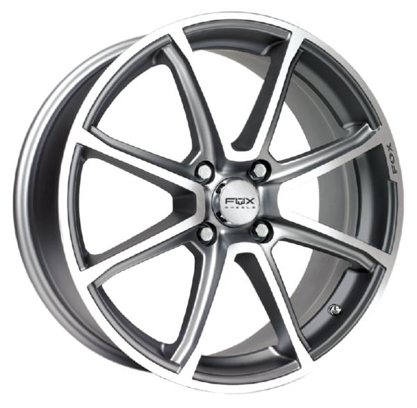 Llanta FOX FX2 ICE 7.0x18 (4x108) ET42 ANTRACITA MATE / PULIDO