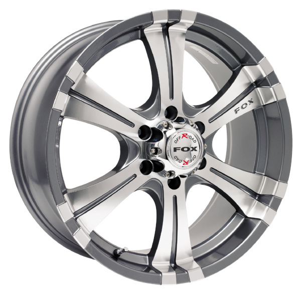 Llanta FOX TRUCKSTAR ICE 9.0x20 (6x139.7) ET35 ANTRACITA MATE / PULIDO