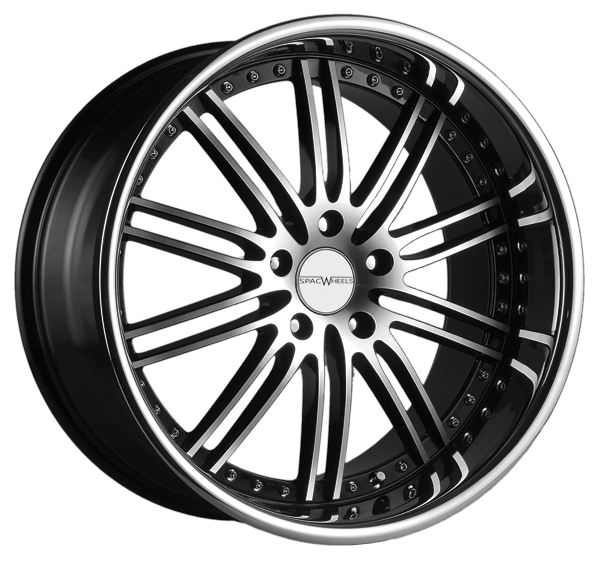 Llanta SPAC Wheels HENNESSEY 10.0 X 20" (5X120) ET35 NEGRO / PULIDO