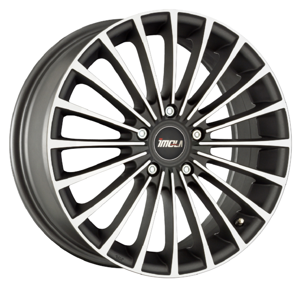 Llanta IMOLA CORSA 7.0x16 (4x108) ET15 ANTRACITA MATE / PULIDO