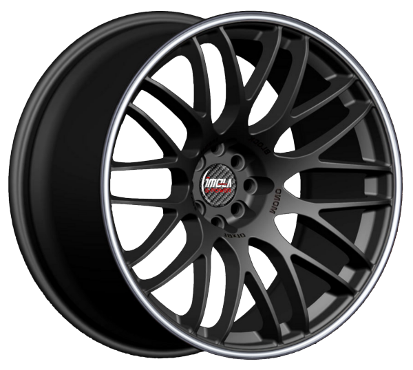 Llanta IMOLA M-SPEC 8.5x19 (5x100) ET37 NEGRO MATE / PULIDO