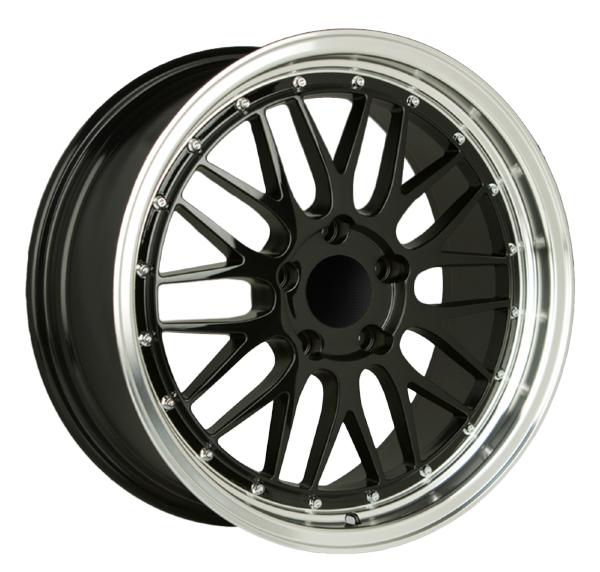 Llanta ADAPTABLE YSM-944 8.0 x 18" (5x120) ET33 HYPER BLACK / ARO PULIDO