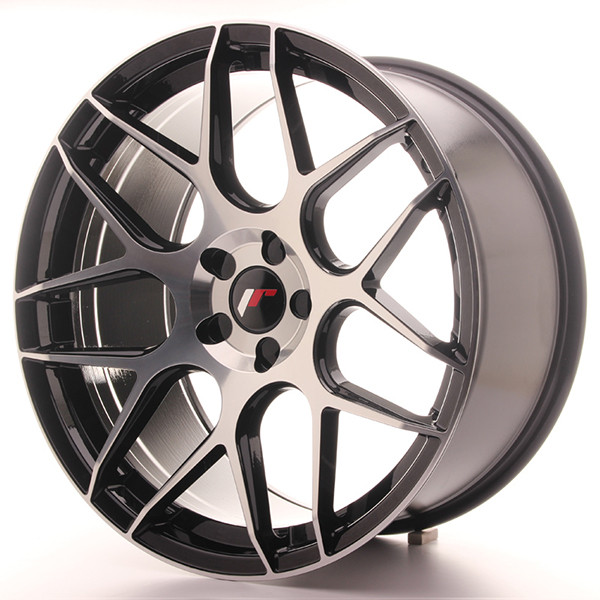 Llanta JAPAN RACING JR18 10 X 20" (5XMULTI) ET38 Black Machined Face