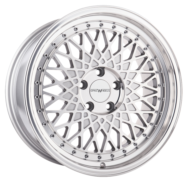 Llanta SPAC Wheels M220 8.0 X 18" (5X112) ET45 PLATA MECANIZADO