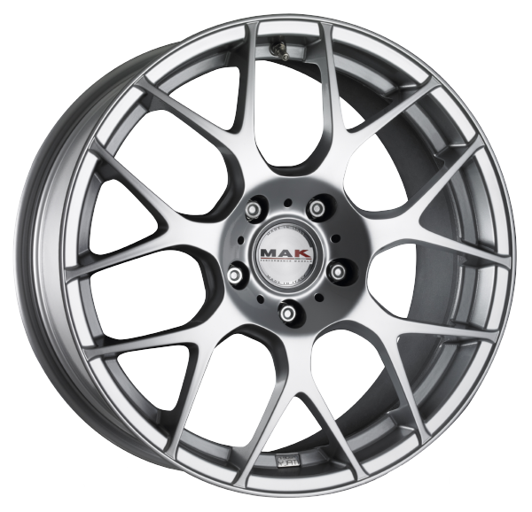 Llanta MAK DTM-ONE SILVER 8.0x18 (5x120) ET15 PLATA BRILLANTE