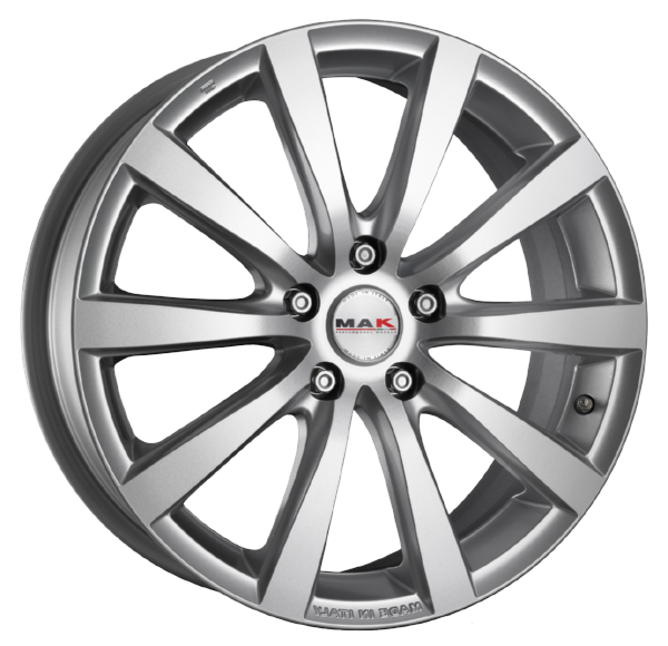 Llanta MAK IGUAN SILVER 9.0 x 18" (5 x 112) ET 50 HYPER SILVER
