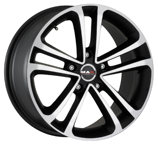 Llanta MAK INVIDIA ICE BLACK 8.0 x 17" (5 x 105) ET 40 MATT BLACK/ICE FACE