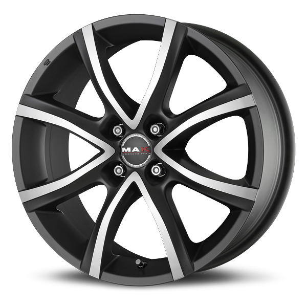 Llanta MAK NITRO 4 ICE 6.5 x 15" (4x108) ET42 ANTRACITA MATE / PULIDO