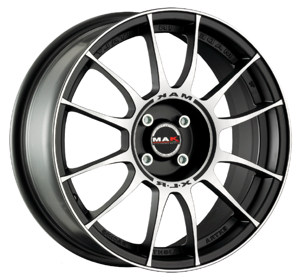 Llanta MAK XLR 8.0x17 (5x114.3) ET40 NEGRO MATE / PULIDO