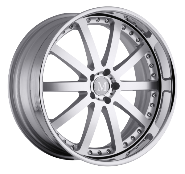 Llanta MANDRUS VELO 10.0x20 (5x112) ET41 PLATA  / PULIDO / ARO CROMADO