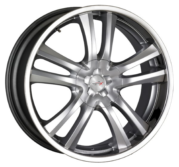 Llanta MATRIX CANYON 10.0x22 (5x112) ET50 PLATA BRILLANTE
