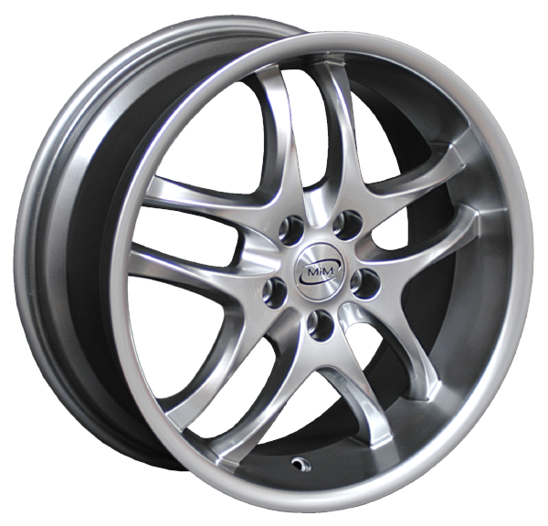 Llanta MIM PISA 7.0x17 (4x108) ET25 PLATA BRILLANTE