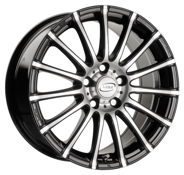 Llanta MIM SAN MARINO EVO 8.0x18 (5x120) ET20 NEGRO MATE / PULIDO