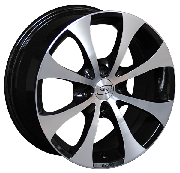 Llanta MIM SAVONA 5.5x14 (4x108) ET14 NEGRO / PULIDO