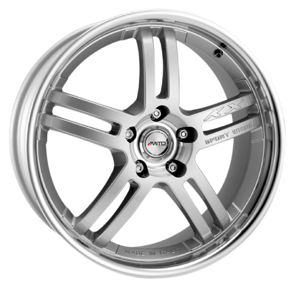 Jante MITO KX UDT SM 8.0 x 18" (5x112) ET45 ARGENT BRILLANT / POLI