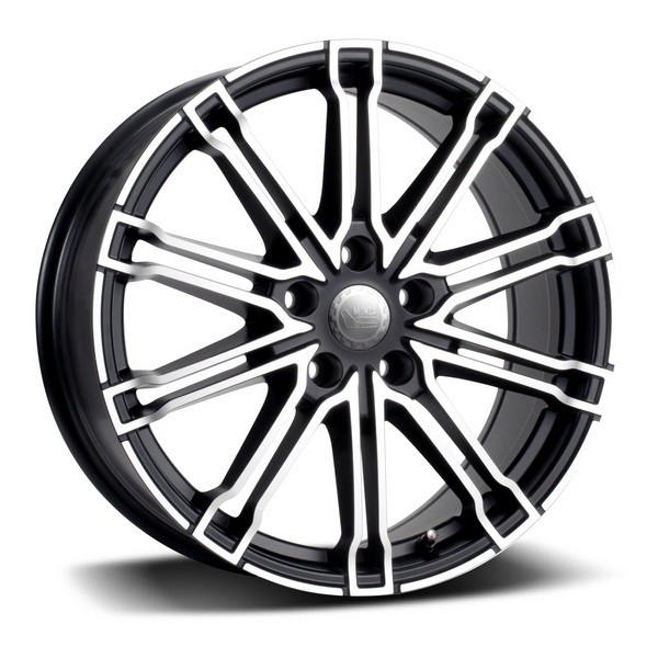 Llanta MONZA PARABOLICA 5T FULL 7.5 x 17" (5x100) ET35 NEGRO MATE / PULIDO